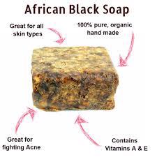 Product image - African black soap originated in West Africa, and is made with locally  harvested plants. Natural ways to enhance our health and beauty routines, safe for most skin types even new born, has antibacterial properties, treat acne, razor bump, makeup removal, reduce appearance of dark spot, clear eczema. Use as shampoo for natural hair. Large number of people have changed to black soap now because of its great benefits.